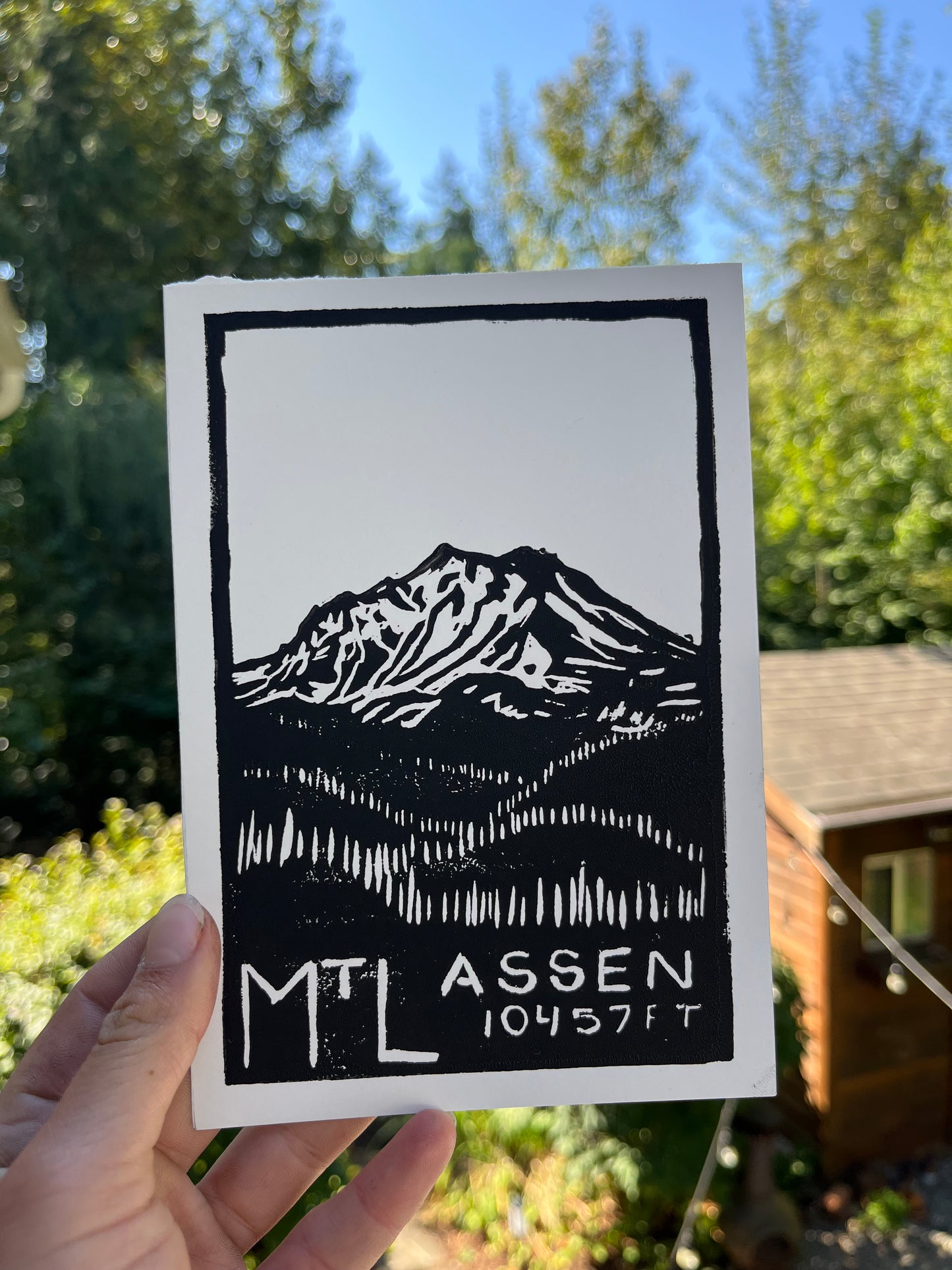 Lassen Peak postcard