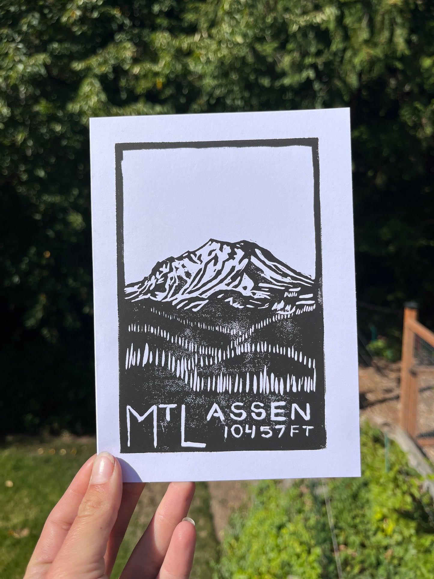 Lassen Peak greeting card