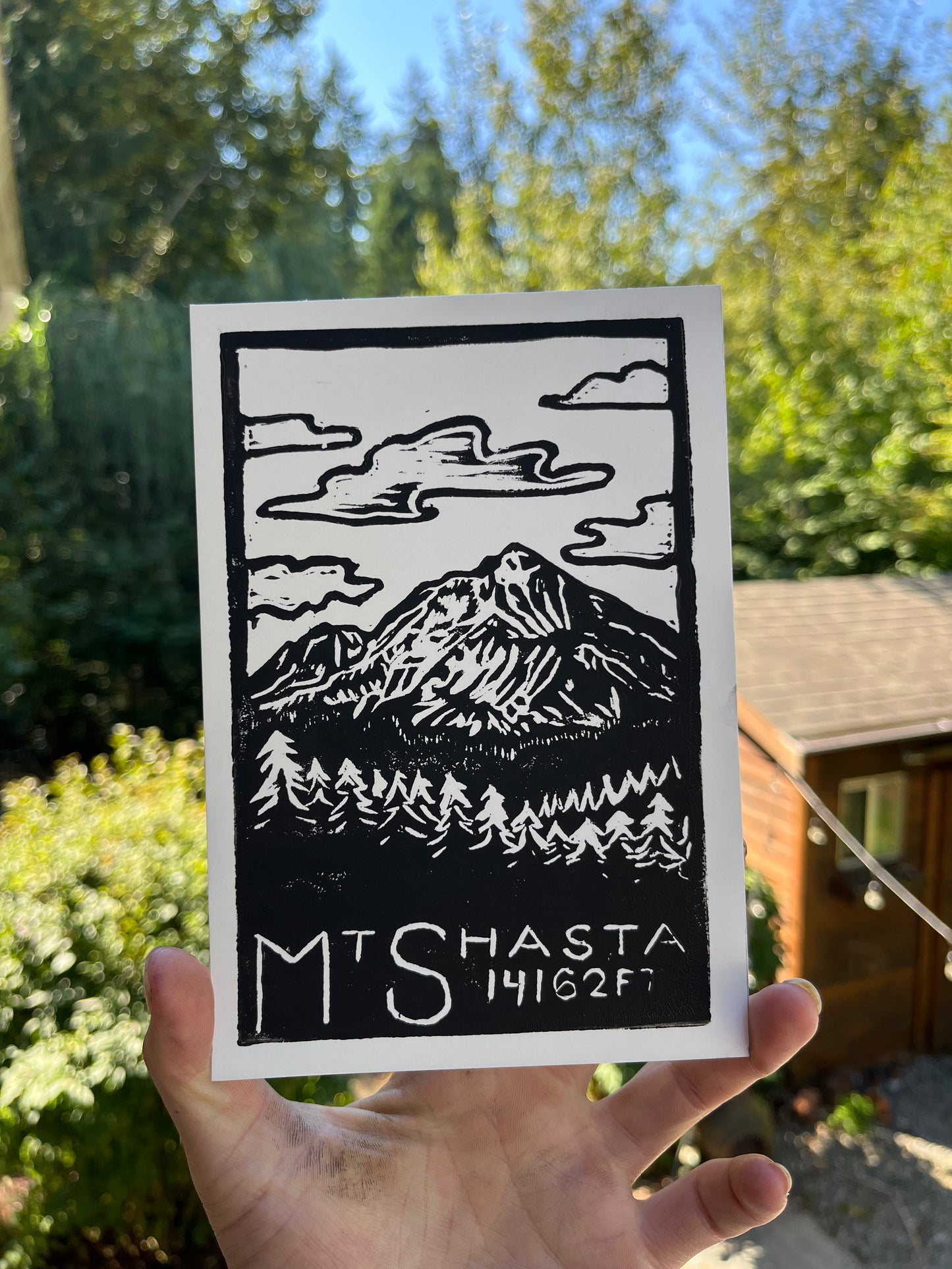 Mt. Shasta postcard