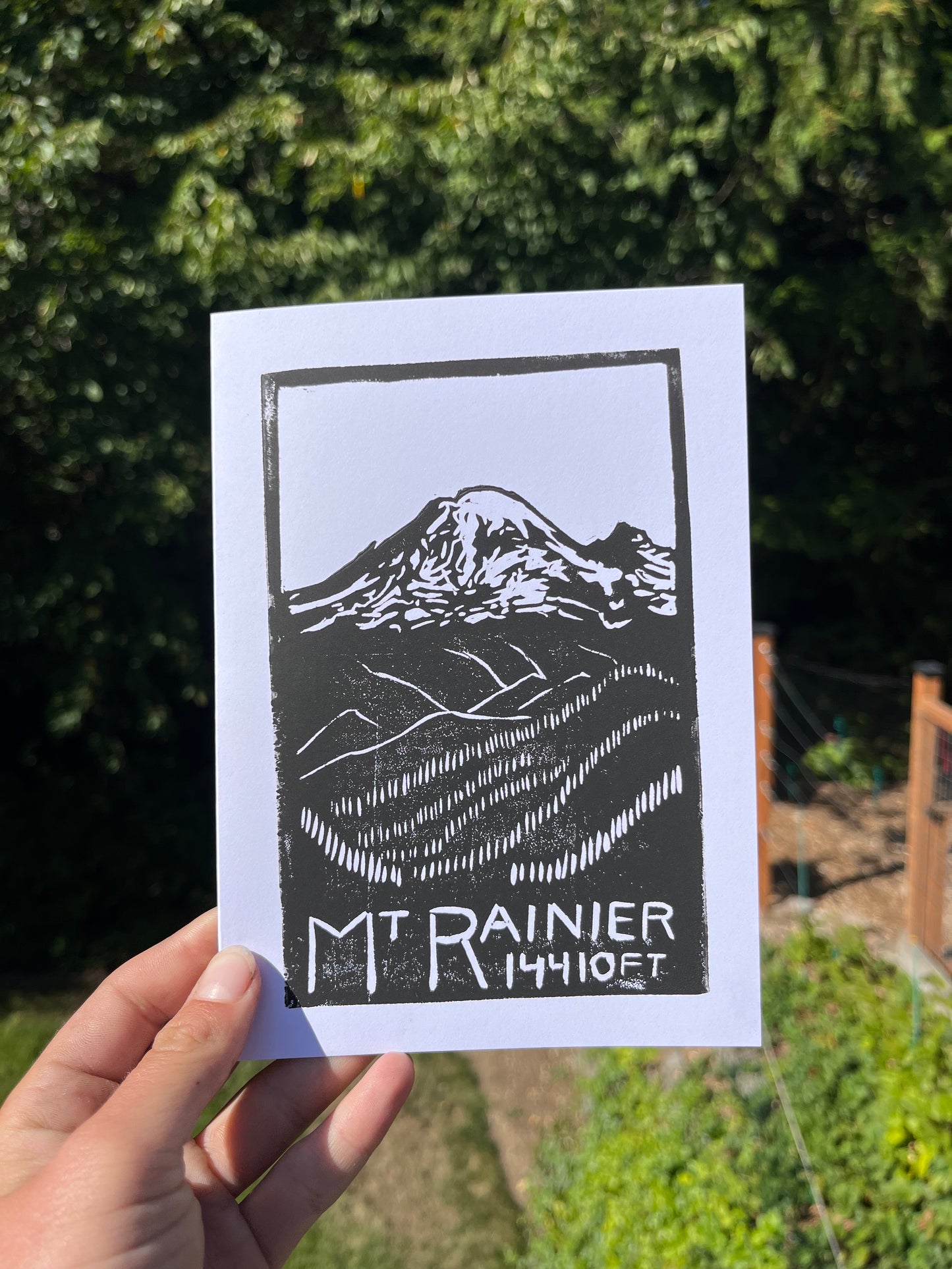 Mt. Rainier greeting card