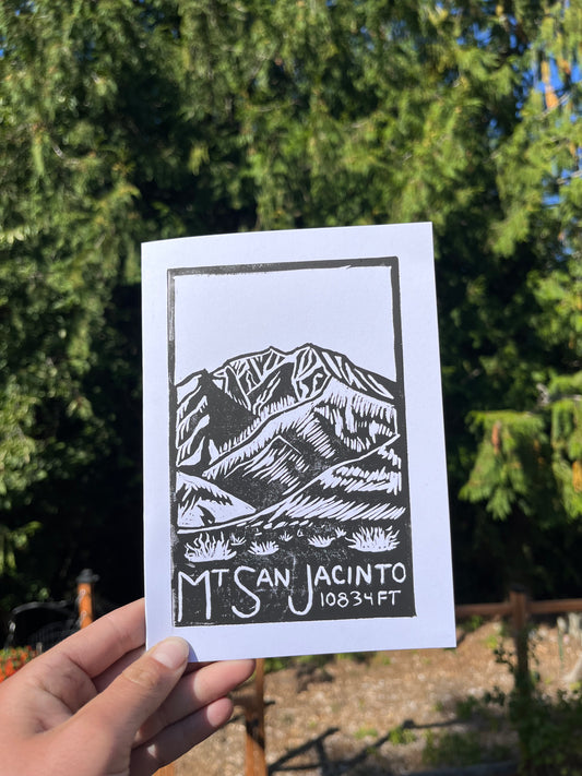 Mt. San Jacinto greeting card