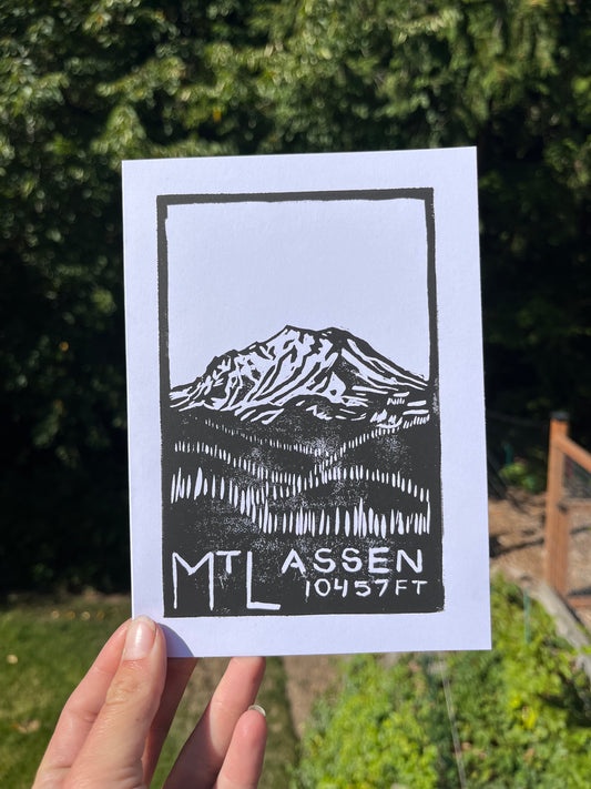 Lassen Peak greeting card