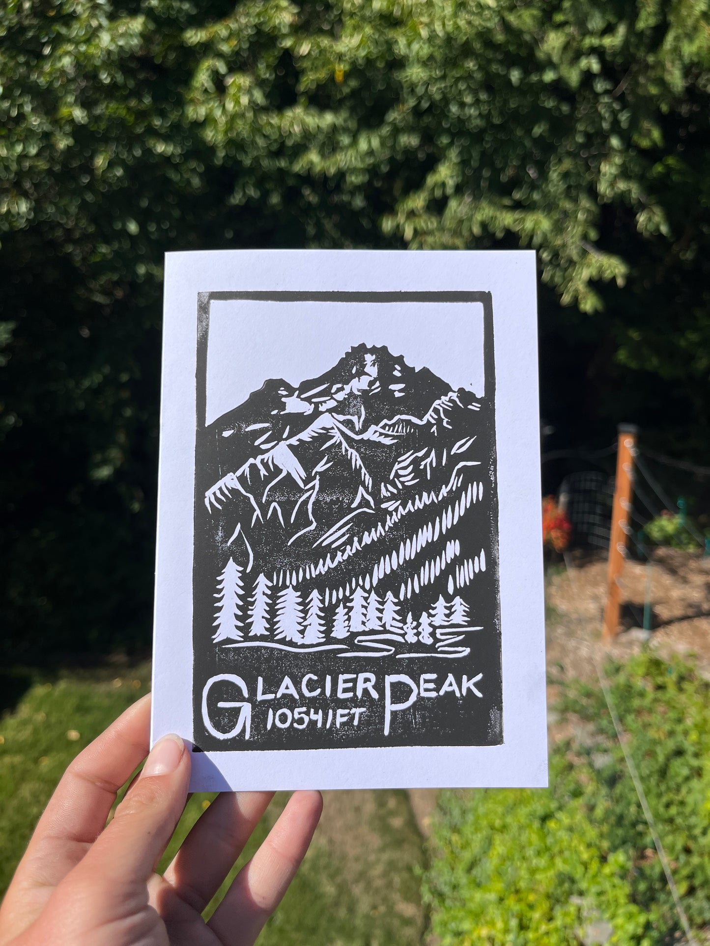 Glacier Peak greeting card